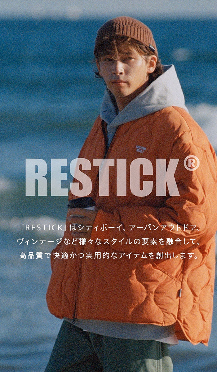 Restickラグランダウン - ジャケット・アウター